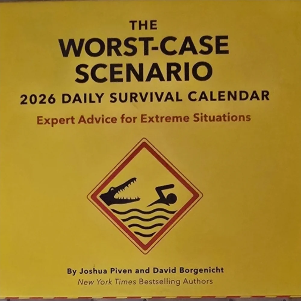 2026 Worst Case Scenario Survival Desk Calendar Emergency Tips Prepper Gift